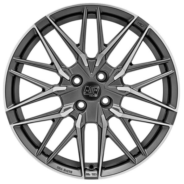 MSW 50-4 Matt Gun Metal Full Polished (Mgmfp) 7,5x18 4x108 ET25 CB65,1 60° 630 kg W1939000226
