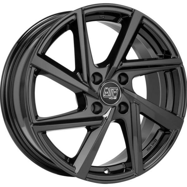 MSW 80-4 Gloss Black 6,5x16 4x100 ET45 CB63,3 60° 615 kg W19385501TC5