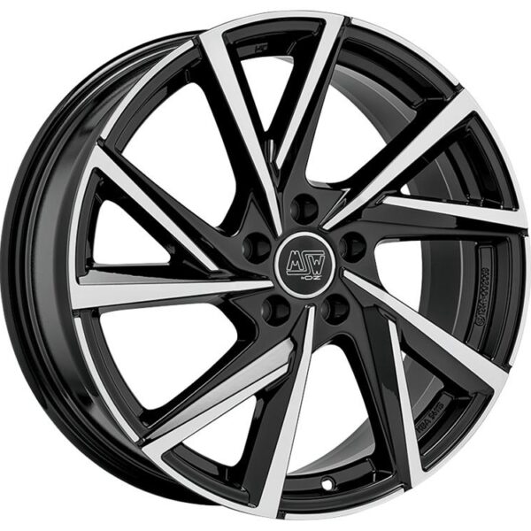 MSW 80-5 Gloss Black Full Polished 7,5x19 5x112 ET50 CB57,1 R13 750 kg W19380004T56