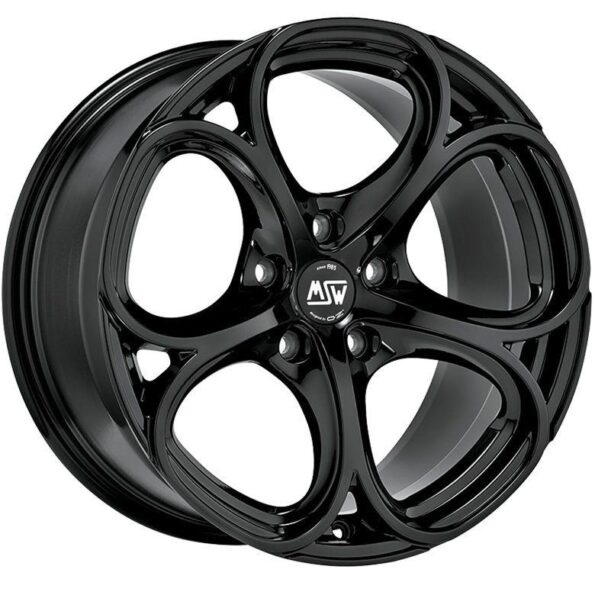 MSW 82 Gloss Black 8x18 5x108 ET50 CB63,4 60° 570 kg W19374006TC5