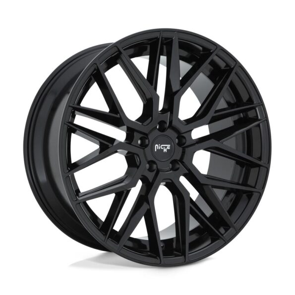 Niche M224 Gamma Gloss Black 9x22 5x127 ET35 CB71,5 60° 907 kg M224229075+35
