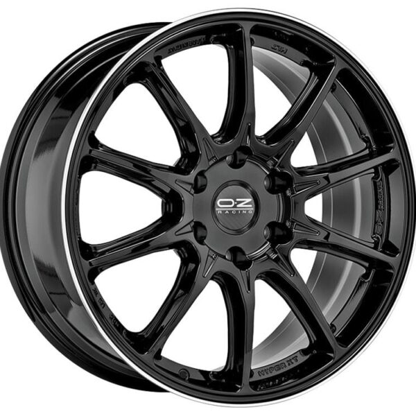 OZ Racing Hyper XT HLT Offroad Gloss Black+Diamond Lip 9x20 6x114.3 ET38 CB66,1 60° 1000 kg W01A56051GA