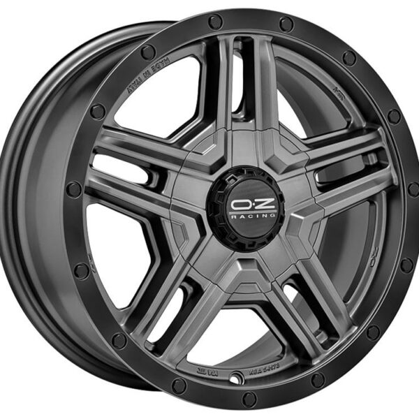 OZ Racing Rally Adventure Matt Graphite / Black Lip 8x17 5x127 ET20 CB71,6 60° 1200 kg W01C670017G