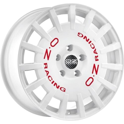 OZ Racing Rally Racing Race White Red Lettering 7×17 5×98 ET35 CB68,0 60° 650 kg W01A5025033