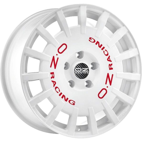 OZ Racing Rally Racing Race White Red Lettering 8x17 5x98 ET35 CB58,1 60° 650 kg W01A3300133