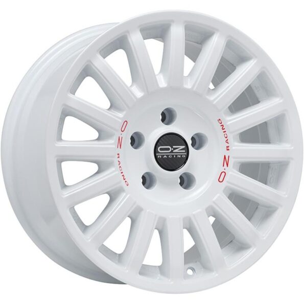 OZ Racing Rally Raid Race White Red Lettering 8,5x18 5x130 ET32 CB71,5 R14 1200 kg W01C0115833