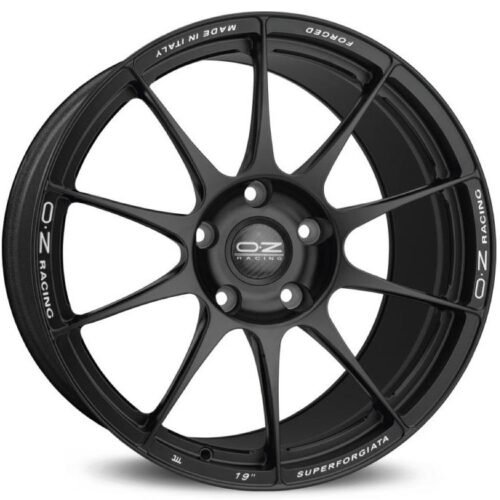 OZ Racing Superforgiata Matt Black Con Scritte Di Fresatura 8,5×20 5×130 ET50 CB71,6 R12 415 kg W04058002N7