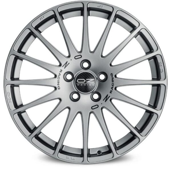 OZ Racing Superturismo GT Grigio Corsa Black Lettering 7x17 4x108 ET25 CB65,1 60° 630 kg W01672101P5