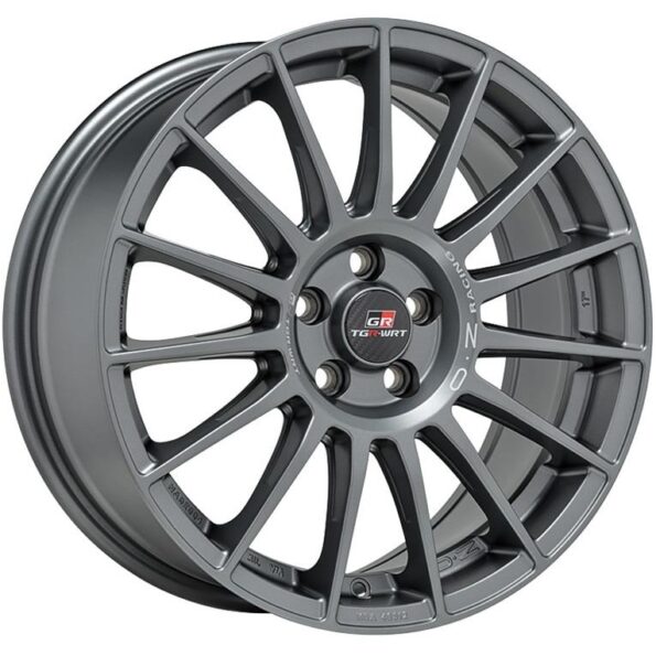 OZ Racing Superturismo TGR-WRT Matt Graphite + Silver Lettering 8x18 5x100 ET45 CB68,0 60° 680 kg W01854214TGRRM