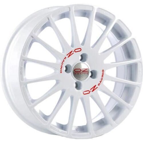 OZ Racing Superturismo WRC Race White Red Lettering 6,5×15 4×108 ET25 CB65,1 60° 605 kg W01905051W33