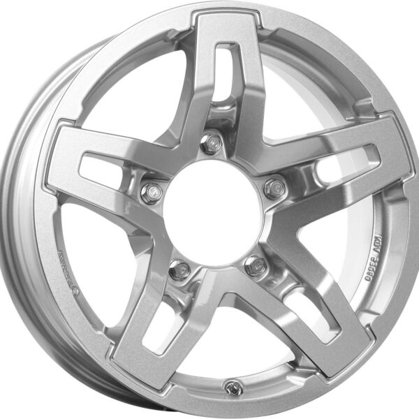 RC Design RC33X Kristallsilber (KS) 5,5x15 5x139.7 ET5 CB108,3 (only OE Cap, no cap included) 60° 460 kg 337819