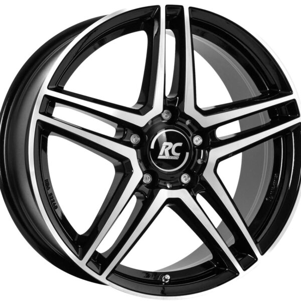 RC Design RCD17 Schwarz Glanz Voll-Poliert (SGVP) 6,5x16 5x112 ET38 CB66,6 R14 770 kg 324529