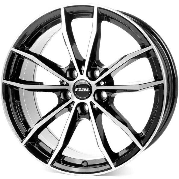 Rial X12X diamond-black frontpolished 9x20 5x112 ET38 CB66,6 R13 1045 kg X12X-902038PO23-1