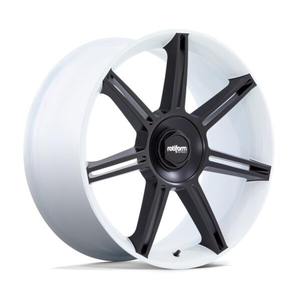 Rotiform Fra Gloss White With Matte Black Spokes 10x22 5x130 ET56 CB71,5 907 kg R908221063+56
