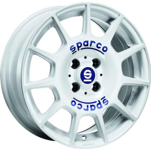 Sparco Terra White Blue Lettering 7,5×17 5×114.3 ET45 CB75,0 60° 675 kg W29047504G7