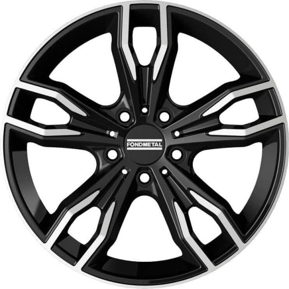 Fondmetal Alke Glossy Black Machined 8,5x20 5x112 ET25 CB66,6 60° 750 kg RF08857