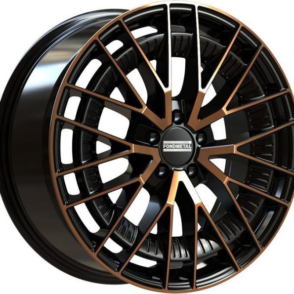 Fondmetal Kari Black Clearcoat Matt Bronze Machined 8,5x20 5x112 ET40 CB66,6 (Long Bolt) R14 1000 kg RF19291