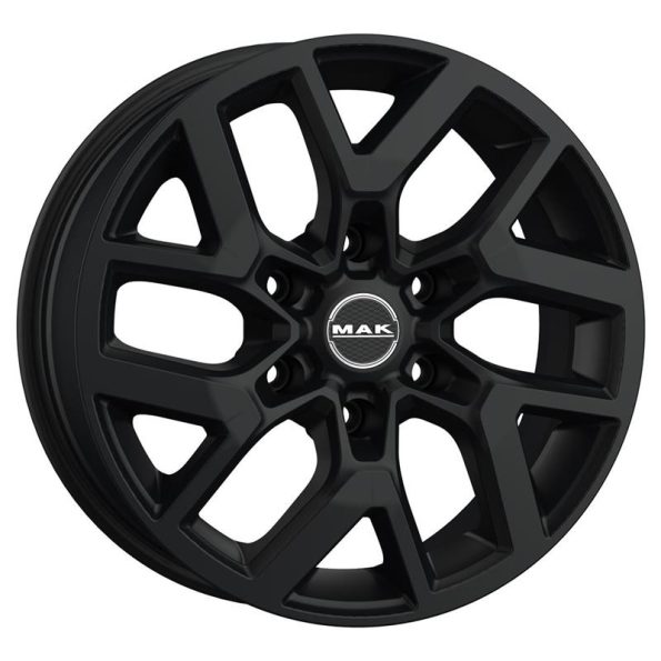 MAK Gravel Matt Black 6,5x16 6x125 ET50 CB74,1 60° 1200 kg F6560GRMB50QZ